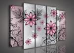 Consalnet Vászonkép, 5 darabos Virág minta 150x100 cm méretben (C5-930S12)