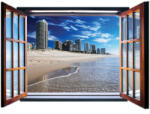 Consalnet Gold Coast Beach, Ausztrália ablakból vlies poszter, fotótapéta 1951VEZ4 /201x145 cm/ (1951-VEZ4)