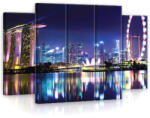 Consalnet Vászonkép, 5 darabos Szingapúr 150x100 cm méretben (C5-207S12)