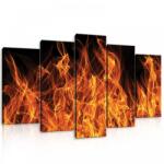 Consalnet Vászonkép 5 darabos, Lángnyelvek 100x60 cm méretben (C5-10442S17)