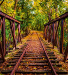 Dimex RAILROAD fotótapéta, poszter, vlies alapanyag, 225x250 cm (MS-3-0055)