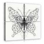 Consalnet Vászonkép 4 darabos, Lepke 50x50 cm méretben (C5-11944S20)