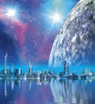Dimex FUTURISTIC CITY fotótapéta, poszter, vlies alapanyag, 225x250 cm (MS-3-0186)