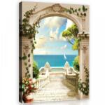 Consalnet Terasz a tenger felett, vászonkép, 40x60 cm méretben (C5-11510O4)