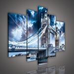 Consalnet Vászonkép, 5 darabos, Town Bridge 170x100 cm méretben (C5-1007S4A)