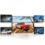 Consalnet Vászonkép, 5 darabos Retró autók variálható elrendezésben (C5-12001S14)