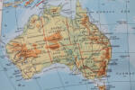 Dimex Vlies Fotótapéta - Map of Australia - 375x250 cm (MS-5-1517)