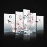 Consalnet Vászonkép, 5 darabos, Magnóliák 170x100 cm méretben (C5-2528S4A)