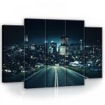 Consalnet Vászonkép, 5 darabos Út a városba 150x100 cm méretben (C5-11847S12)