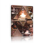 Consalnet Vászonkép, Kávé montázs 60x80 cm méretben (C5-2717O6)