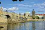 Dimex Vlies Fotótapéta - View of the Charles bridge - 375x250 cm (MS-5-0677)
