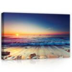 Consalnet Tenger naplementével, vászonkép, 60x40 cm méretben (C5-12623O4)