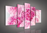 Consalnet Vászonkép, 5 darabos, Bazsarózsák 170x100 cm méretben (C5-622S4A)