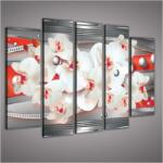 Consalnet Vászonkép, 5 darabos Orchidea absztrakt 150x100 cm méretben (C5-902S12)