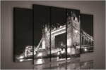 Consalnet Vászonkép, 5 darabos Town Bridge 150x100 cm méretben (C5-1115S12)