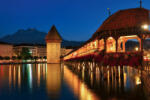 Dimex Vlies Fotótapéta - Kapellbrücke bridge, Switzerland - 375x250 cm (MS-5-0650)