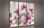 Consalnet Liliom minta, 3 darabos vászonkép, 90x80 cm méretben (C5-951S6)