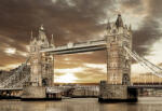 Sverus Fotótapéta Tower Bridge in Sepia Style, 400 x 260 cm (SV-37189188PEWM-400X260CM)