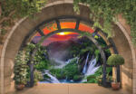 Consalnet Kilátás a vízesésre a boltíven át poszter, fotótapéta (400 x 280 cm) (C1-14083VX8)