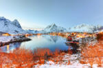 Dimex Vlies Fotótapéta - Winter in Reine - 375x250 cm (MS-5-1810)
