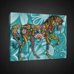 Consalnet Vászonkép, Színes ló, 80x60 cm méretben (C5-1975O6)