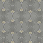 Sintra Szürke-fehérarany Art Deco mintás tapéta ( Evora 459331 ) (459331)