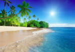 Sverus Fotótapéta Caribbean beach, sea and palms, 416 x 290 cm (SV-16833268WM-416X290CM)