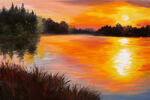 Dimex Vlies Fotótapéta - Lake in a forest - 375x250 cm (MS-5-2038)
