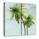 Consalnet Vászonkép 4 darabos, Pálmafák 50x50 cm méretben (C5-11969S20)