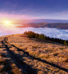 Dimex SUNRISE IN MOUNTAINS fotótapéta, poszter, vlies alapanyag, 225x250 cm (MS-3-0063)