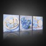 Consalnet Vászonkép 3 darabos, Babaváró, 3 db 25x25 cm méret (C5-10561S13)