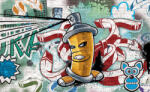 Consalnet Graffiti poszter, fotótapéta (104 x 70, 5 cm) (C1-1397VEM)