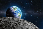 Dimex Vlies Fotótapéta - Earth from moon - 375x250 cm (MS-5-2235)