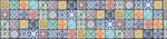Dimex VINTAGE TILES öntapadós konyhai poszter, 260x60 cm (KI-260-079)