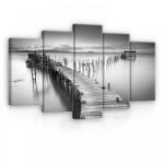 Consalnet Vászonkép 5 darabos, Stég, a nagy tavon 100x60 cm méretben (C5-12638S17)