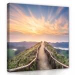 Consalnet Hegyi üt a napfelkeltében, vászonkép, 40x40 cm méretben (C5-12661O5)