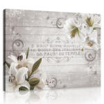 Consalnet Liliom deszka alapon, vászonkép, 60x40 cm méretben (C5-10050O4)