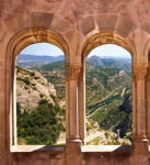 Dimex ARCH WINDOW fotótapéta, poszter, vlies alapanyag, 225x250 cm (MS-3-0049)