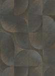 Erismann Barna-szürke kerekített geometriai mintás tapéta (Martinique 10392-15) (10392-15)