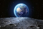 Dimex Vlies Fotótapéta - Blue Earth from the Moon - 375x250 cm (MS-5-2331)
