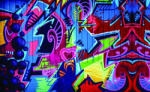 Consalnet Graffiti poszter, fotótapéta (104 x 70, 5 cm) (C1-1508VEM)