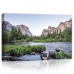 Consalnet Tó a hegyek közt, vászonkép, 60x40 cm méretben (C5-11815O4)