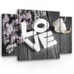 Consalnet Vászonkép, 5 darabos LOVE 150x100 cm méretben (C5-11722S12)