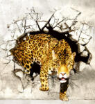 Dimex HUNTING PANTHER fotótapéta, poszter, vlies alapanyag, 225x250 cm (MS-3-0233)