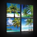 Consalnet Vászonkép 4 darabos, Tengerpart 50x50 cm méretben (C5-10814S20)