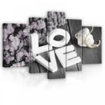 Consalnet Vászonkép, 5 darabos, LOVE 170x100 cm méretben (C5-11722S4A)