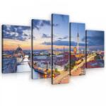 Consalnet Vászonkép, 5 darabos, Berlin 170x100 cm méretben (C5-10307S4A)