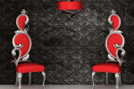 Dimex Vlies Fotótapéta - Two red chairs - 375x250 cm (MS-5-0975)