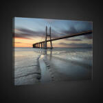 Consalnet Vászonkép, Vasco da Gama híd, Portugália, 60x40 cm méretben (C5-2311O4)