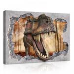 Consalnet T-rex az erdőben, vászonkép, 70x50 cm méretben (C5-11036O7)